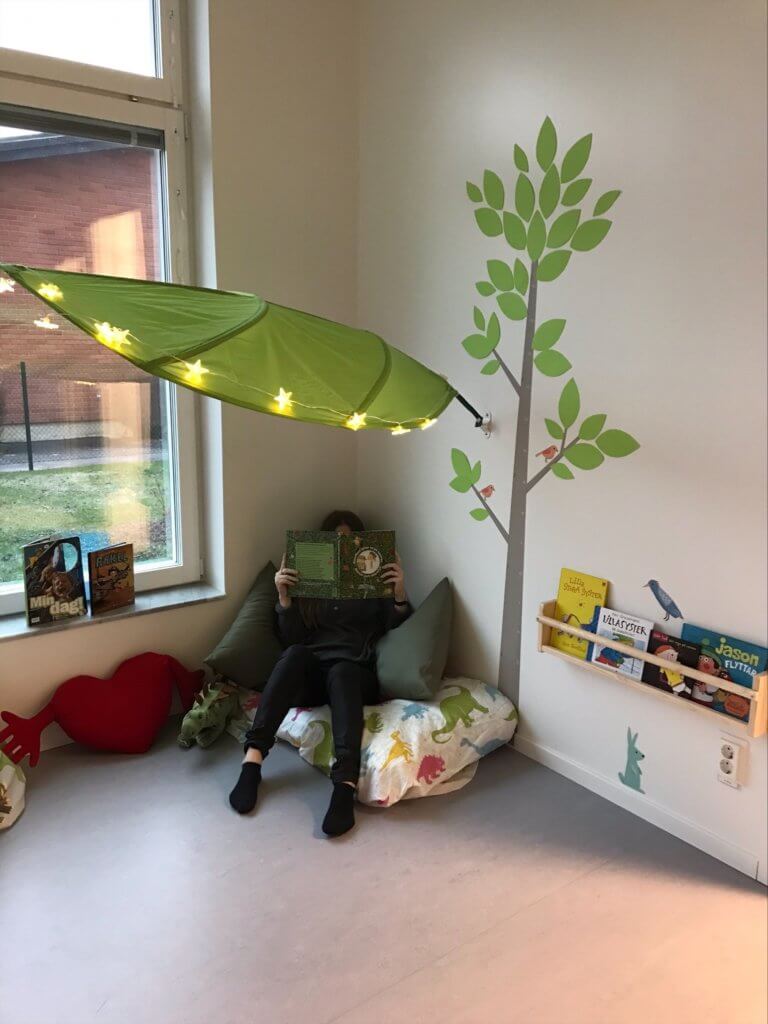 Västra Marks förskolas läshörna