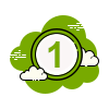 nummer 1 ikon